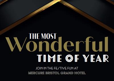 Wonderful Christmas Parties 2024 at the Mercure Bristol Grand Hotel