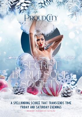 Secret Burlesque Society Christmas Parties 2024 at Proud City, London EC3R