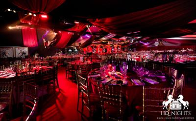 HQ Nights Exclusive ‘Cirque du Christmas’ Christmas Parties 2025 at Great Wilbraham Hall Estate, Cambridge
