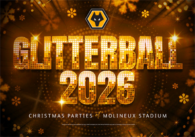 Glitterball Christmas Parties 2026 at Molineux Stadium, Wolverhampton