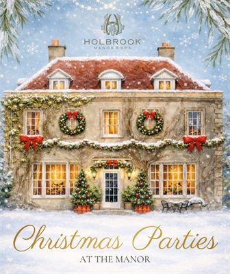 Christmas Parties 2026 at Holbrook Manor & Spa, Wincanton, Somerset