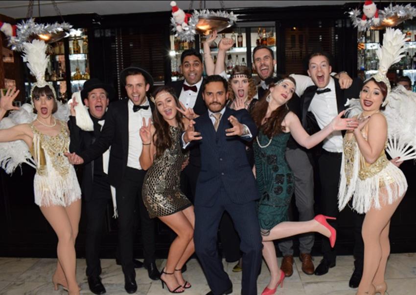 Great Gatsby Christmas Parties 2023 at Leonardo Royal Hotel London City, EC3N Office Xmas