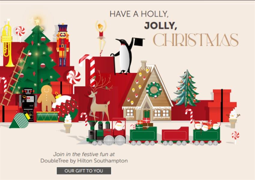 Holly, Jolly Christmas Parties 2023 at the DoubleTree by Hilton Southampton Office Xmas Venue