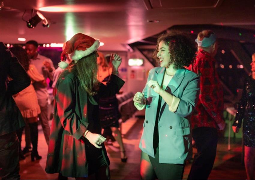 Christmas Parties 2023 on the River Thames with City Cruises, London SE16 Office Xmas Venue