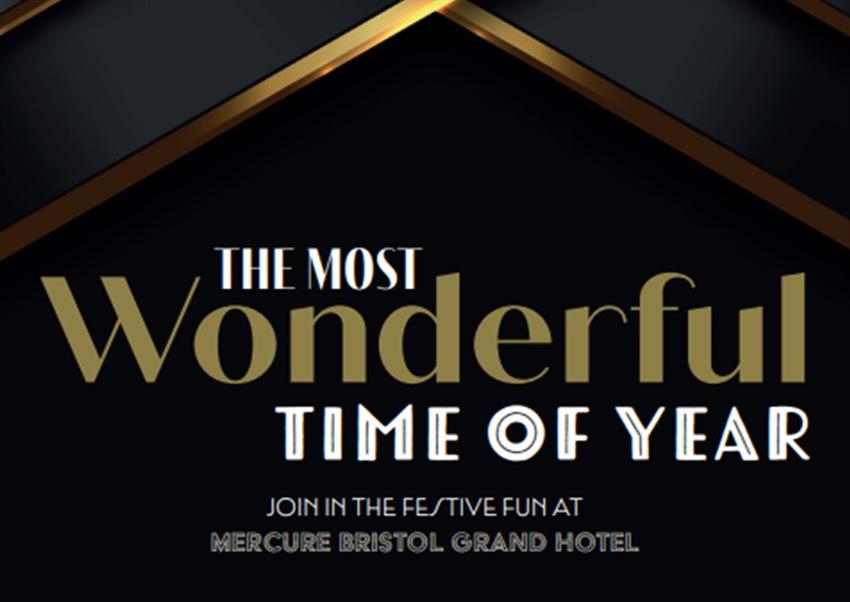 Wonderful Christmas Parties 2025 at the Mercure Bristol Grand Hotel