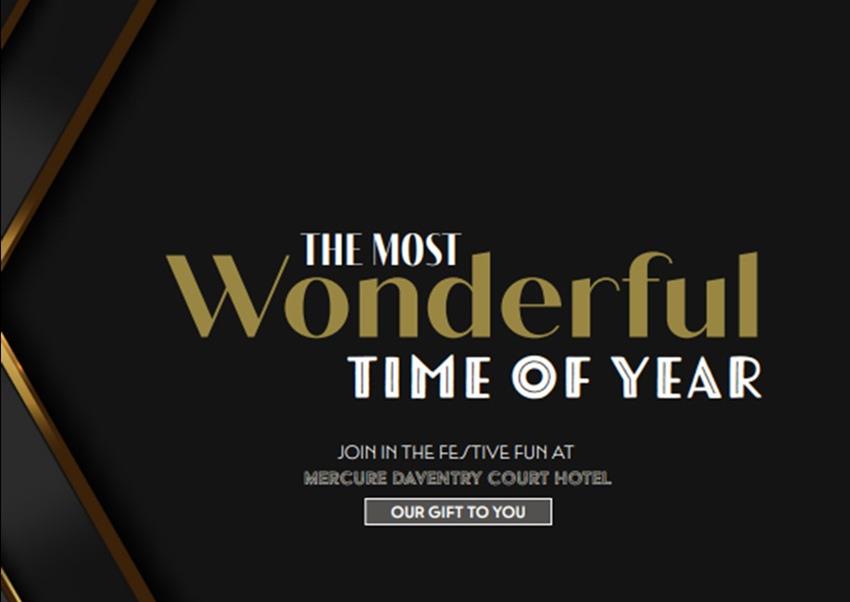 Wonderful Christmas Parties 2025 at Mercure Daventry Court Hotel
